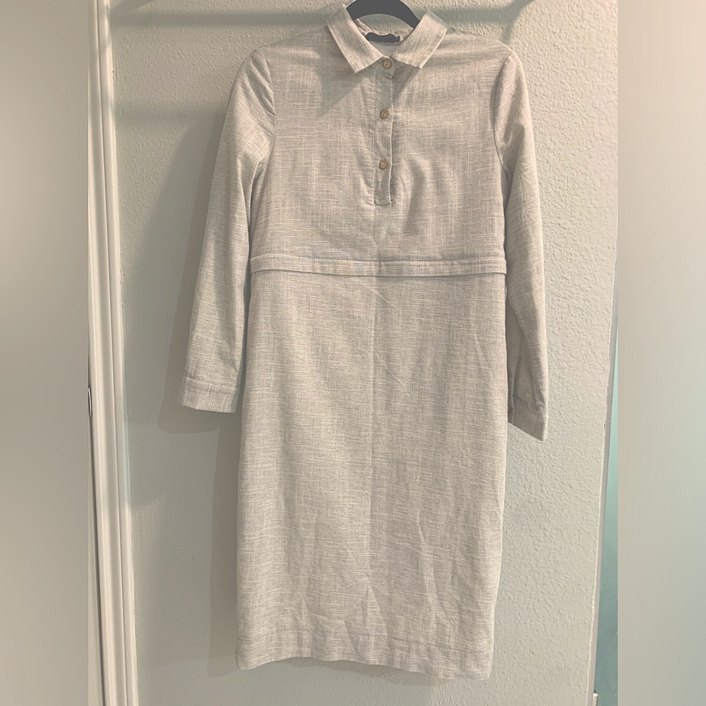 Roolee Mom button front nursing dress